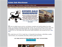 Tablet Screenshot of estatesalewarehouse.com